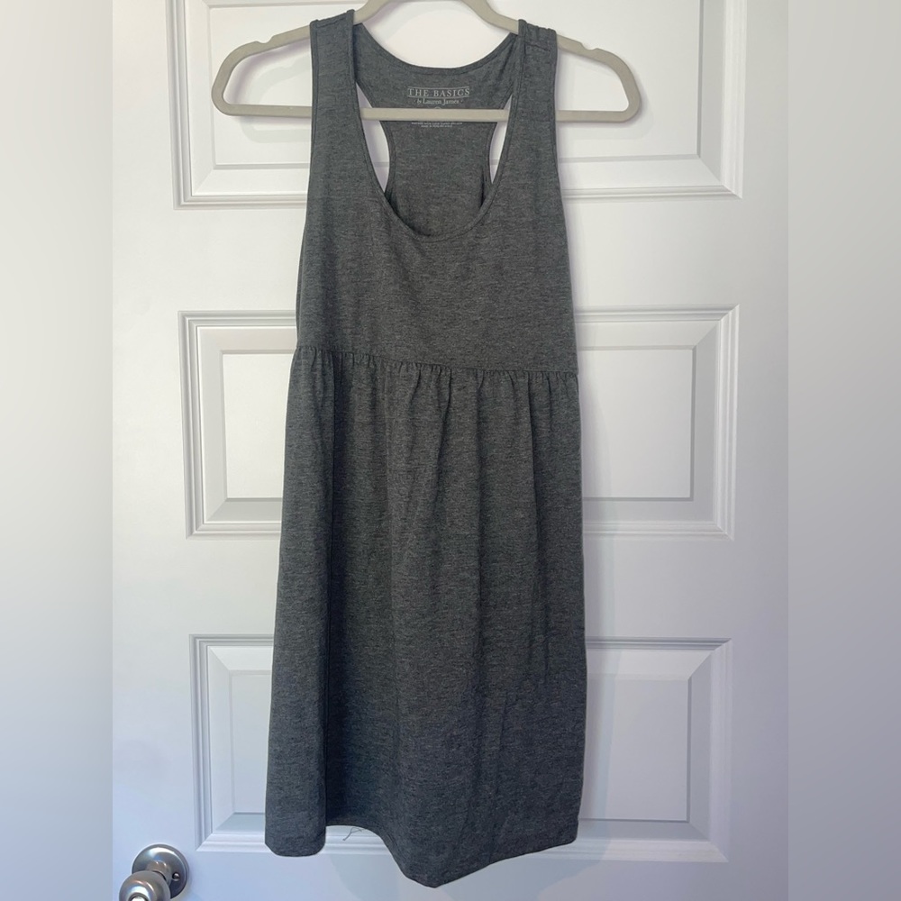 Lauren James- Cotton Gray Dress- Size Large